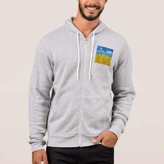 Oekraïens vlaggenlandschap hoodie (Voorkant)