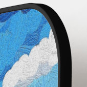 Oekraïens vlaggenlandschap pickleball paddle (Links Detail)