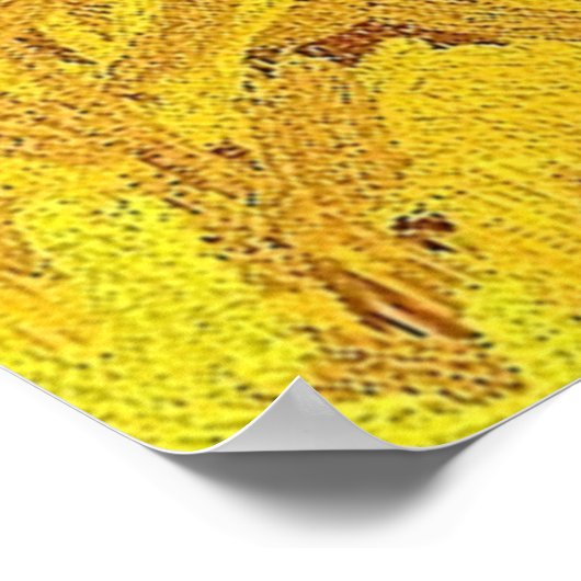 Oekraïens vlaggenlandschap poster (Hoek)