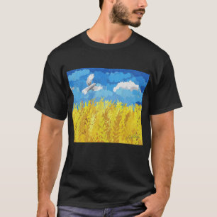 Oekraïens vlaggenlandschap t-shirt