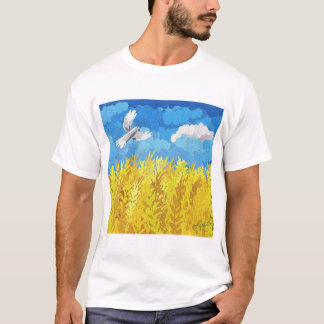 Oekraïens vlaggenlandschap t-shirt