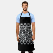 Oekraïens Vyshyvanka: Etnisch Ornament fusie Schort (Gedragen)