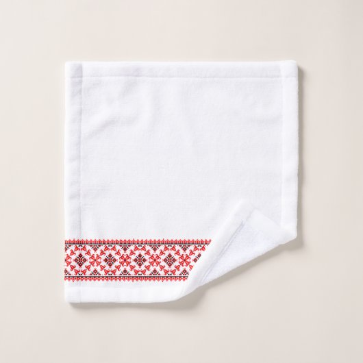 Oekraïens Vyshyvanka-ontwerp Bad Handdoek (Wasdoekje)
