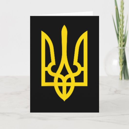 Oekraïens wapen crest kaart (Voorkant)