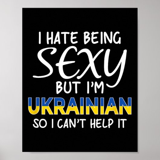 Oekraïens zijn grappig Oekraine Poster (Voorkant)