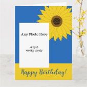 Oekraïens Zonnebloem Verjaardag Kaart (Gele Bloem)