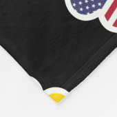 Oekraïense Amerikaanse oneindigheid Heart Oekraïne Fleece Deken (Hoek)