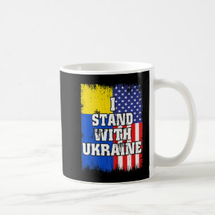 Oekraïense Amerikaanse vlag Patriottisch Koffiemok