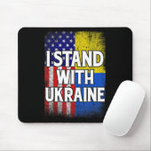  Oekraïense Amerikaanse vlag Patriottisch Muismat (Met muis)