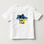 Oekraïense Baby  Ik hou van mijn Baba Gido kleding Kinder Shirts (Voorkant)