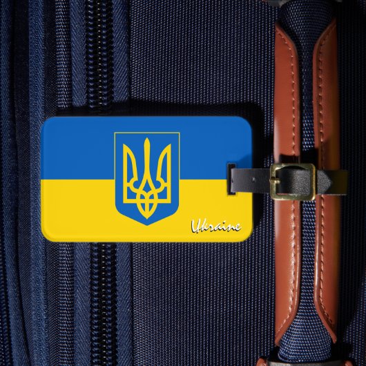 Oekraïense Bagagelabels, patriottische Oekraïense  Bagagelabel (Voorkant Insitu 4)