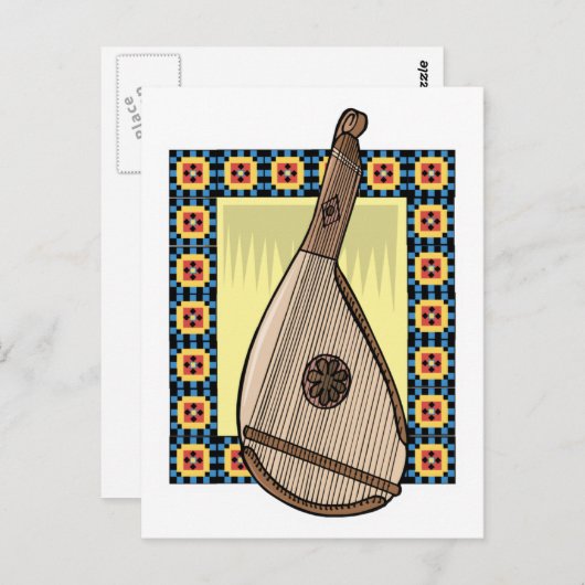 oekraïense bandura briefkaart (Voorkant / Achterkant)