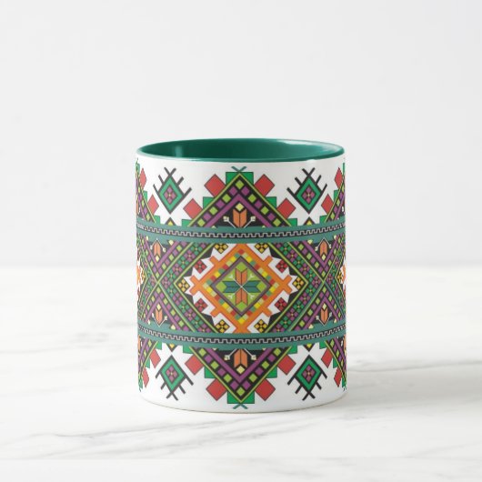 Oekraïense beker met versiering mok (Midden)