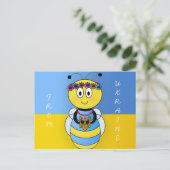 Oekraïense bijenserie briefkaart (Staand voorkant)