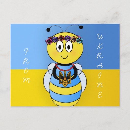 Oekraïense bijenserie briefkaart (Voorkant)