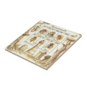 Oekraïense bijenteeltstempel tegeltje (Zijkant)