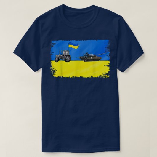 Oekraïense boer Steals Tank Funny Tractor Ukraine (Design voorkant)