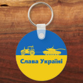 Oekraïense boer steelt tankt Russische tank Ke Sleutelhanger (Voorkant)