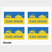 Oekraïense boer steelt tankt Russische tanks Rechthoekige Sticker (Vel)