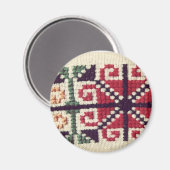 Oekraïense borduurvrouw magneet (Voorkant / Achterkant)