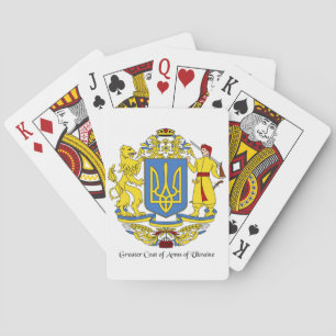 Oekraïense crest-spelkaarten pokerkaarten