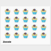 Oekraïense cupcake door Vera Trembach Ronde Sticker (Vel)