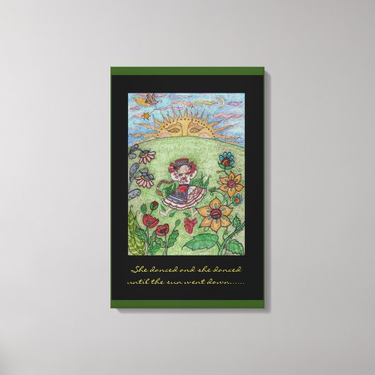 Oekraïense dansers Folk Art Canvas Afdruk (Voorkant)