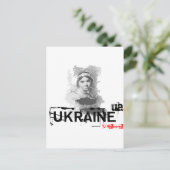 Oekraïense dichter briefkaart (Staand voorkant)
