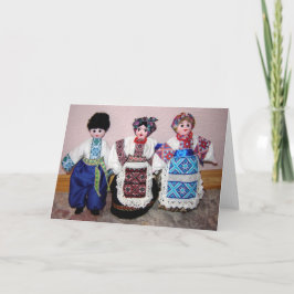 Oekraïense Doll Kaart