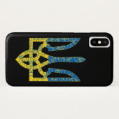 Oekraïense driekleurige getextureerde vlag van Oek Case-Mate iPhone Case (Achterkant (horizontaal))