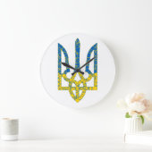 Oekraïense driekleurige getextureerde vlag van Oek Grote Klok (Huis)