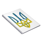 Oekraïense driekleurige getextureerde vlag van Oek Notitieboek (Rechterzijde)