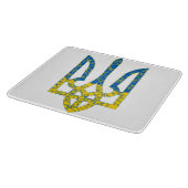 Oekraïense driekleurige getextureerde vlag van Oek Snijplank (Hoek)