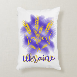 Oekraïense drietand gemaakt van tarweoor accent kussen