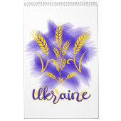 Oekraïense drietand gemaakt van tarweoor kalender (Hoes)