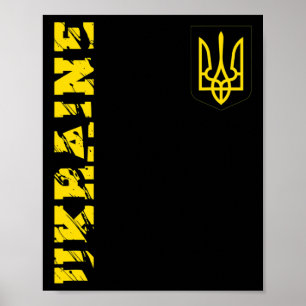 Oekraïense Drietand Oekraïne T-shirt Tryzub Steun Poster