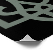 Oekraïense drietand symbool Tryzub embleem Poster (Hoek)
