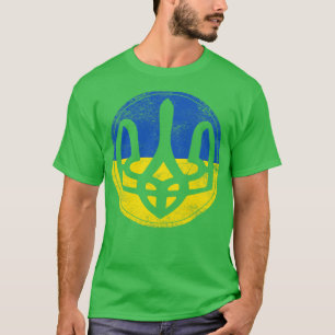 Oekraïense drietand  vis oogstijl t-shirt