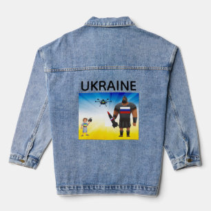 Oekraïense drone dominantie denim jacket