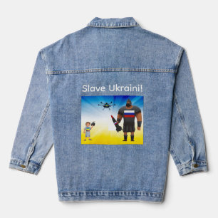 Oekraïense drone dominantie denim jacket