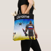 Oekraïense drone dominantie tote bag (Dichtbij)