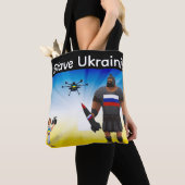 Oekraïense drone dominantie tote bag (Dichtbij)