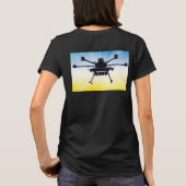 Oekraïense Drone Zwart T-shirt (Achterkant)