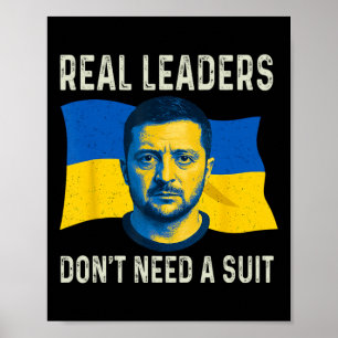 Oekraïense echte leiders hebben geen pak nodig Oek Poster