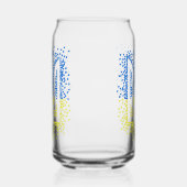 Oekraïense embleem drietand tryzub verstrooiing ha blikvorm glas (Rechts)