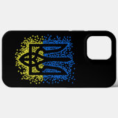 Oekraïense embleem drietand tryzub verstrooiing ha Case-Mate iPhone case (Achterkant (horizontaal))