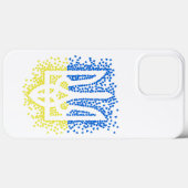 Oekraïense embleem drietand tryzub verstrooiing ha Case-Mate iPhone case (Achterkant (horizontaal))