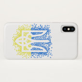 Oekraïense embleem drietand tryzub verstrooiing ha Case-Mate iPhone case (Achterkant (horizontaal))
