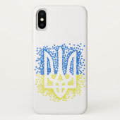 Oekraïense embleem drietand tryzub verstrooiing ha Case-Mate iPhone case (Achterkant)