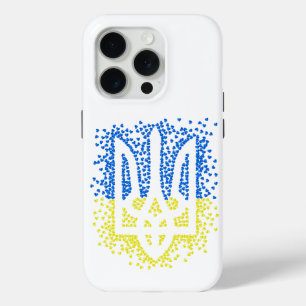 Oekraïense embleem drietand tryzub verstrooiing ha iPhone 15 pro case